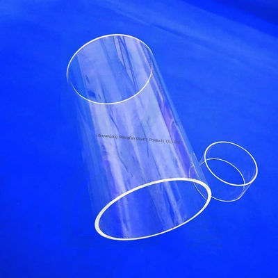 جودة  Clear Quartz Tube for Semiconductor and Optical Applications مصنع