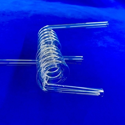 جودة  Factory Custom Laboratory High Temperature And Corrosion Resistant Quartz Spiral Tube مصنع