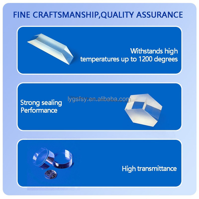 جودة  Optical Quartz Prism Custom Cutting Welding Processing Service For Square Clear Quartz Plate مصنع