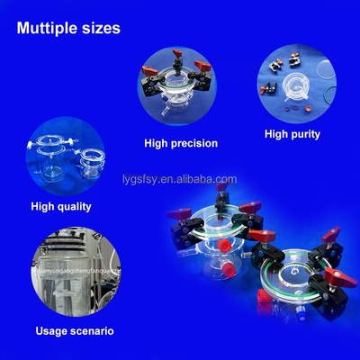 جودة  Customized Double Walled UV Quartz Glass Quartz Photocatalytic Reactor مصنع