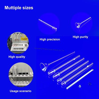 جودة  High Temperature Resistant Quartz Glass BET Adsorption Tubes Corrosion Resistant Highly Transparent مصنع