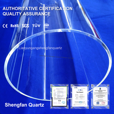 جودة  High Temperature Heat Resistive Uv Quartz Tube Glass Sleeves Quartz Tubing For Furnace مصنع