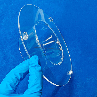 جودة  Corrosion Resistance High Temperature Resistant Transparent Quartz Tube Flange Connected Quartz Glass Tube مصنع