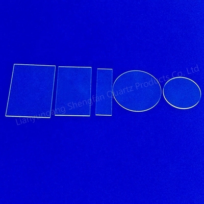 UV Quartz Glass Plate Lens High Light Transmittance 100mm Thickness