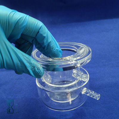 صناعة مخصصة مفاعل الزجاج الكوارتز واضح للمختبر