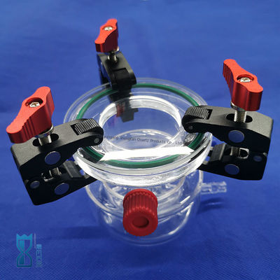 صناعة مخصصة مفاعل الزجاج الكوارتز واضح للمختبر