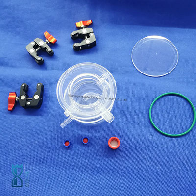 صناعة مخصصة مفاعل الزجاج الكوارتز واضح للمختبر