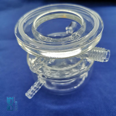 صناعة مخصصة مفاعل الزجاج الكوارتز واضح للمختبر