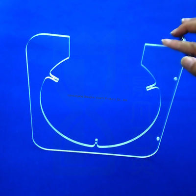 طبقة زجاجية من الكوارتز ذات درجة حرارة عالية مخصصة لجهاز التشطيب مع تسامح ± 0.02mm ودرجة حرارة عمل 1150C