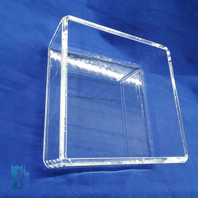 لوحة زجاجية الكوارتز المقاومة للتآكل عالية الانتقال للاستخدام في المختبرات عالية درجة الحرارة