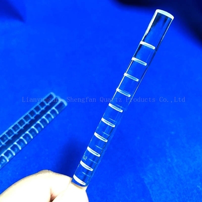 الانتهاء من CNC زجاج الكوارتز رود طحن اسطوانة بصرية واضحة تنصهر لأشباه الموصلات الشمسية