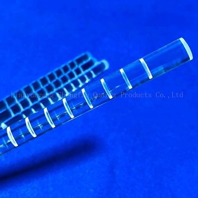 الانتهاء من CNC زجاج الكوارتز رود طحن اسطوانة بصرية واضحة تنصهر لأشباه الموصلات الشمسية