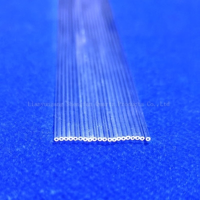 تخصيص درجة حرارة عالية ومقاومة للتآكل نقاء عالية الكوارتز الجدار الشعري سمك 0.25mm