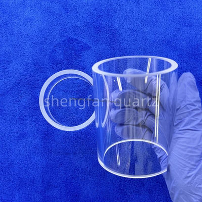 نظافة عالية SiO2 99.99٪ أنبوب زجاجي كوارتز مع 1180 درجة مئوية نقطة التسخين و 1100 درجة مئوية نقطة التوتر للاستخدام الصناعي