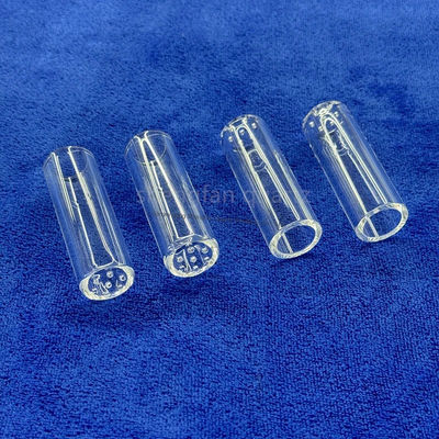 نظافة عالية SiO2 99.99٪ أنبوب زجاجي كوارتز مع 1180 درجة مئوية نقطة التسخين و 1100 درجة مئوية نقطة التوتر للاستخدام الصناعي