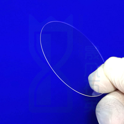 النافذة ذات النور العالي الشريحة الزجاجية الكوارتزية 2 "4" 6 " الكوارتز الوافر الوافر 0.3mm سمك