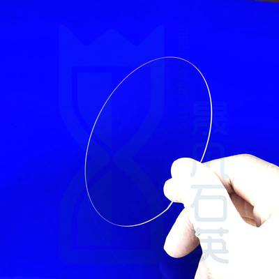 النافذة ذات النور العالي الشريحة الزجاجية الكوارتزية 2 "4" 6 " الكوارتز الوافر الوافر 0.3mm سمك