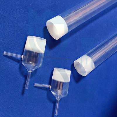 دعم دورق زجاج الكوارتز المصهور المخصص مع وصلة 29/32 24/29