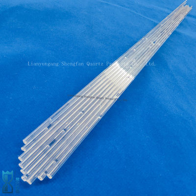 أنبوب الزجاج الكوارتز المقاوم لدرجات الحرارة العالية المصنع مع 99.99٪ نقاء SiO2 و 1100 درجة مئوية درجة الحرارة