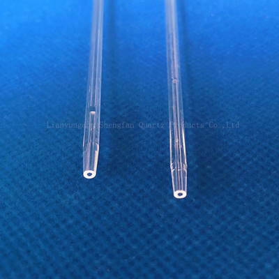 مصنع خصيص مقاومة درجات الحرارة العالية 1mm-10mm قطر صغير الشعيرات الدموية أنبوب الزجاج الكوارتز