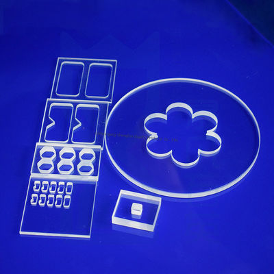 صفيحة زجاج الكوارتز الصناعية لمقاومة الكيماويات والحرارة