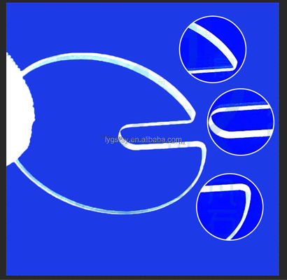 لوح زجاج كوارتز عالي الشفافية بنسبة 99.99% ونقاء مع درجة حرارة تشغيل 1100 درجة مئوية