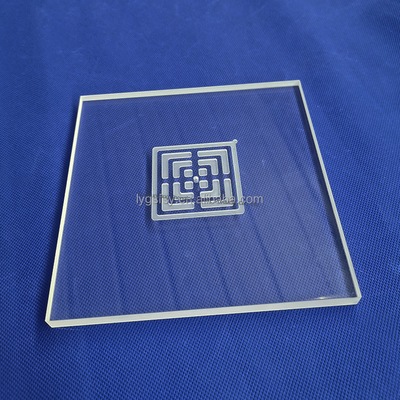 لوحة زجاج كوارتز مخصصة CNC لدرجات الحرارة العالية لآلة المعالجة