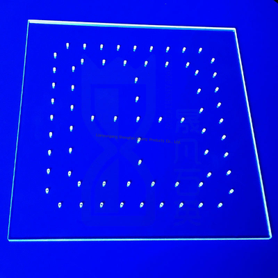 لوحة زجاج كوارتز مخصصة CNC لدرجات الحرارة العالية لآلة المعالجة