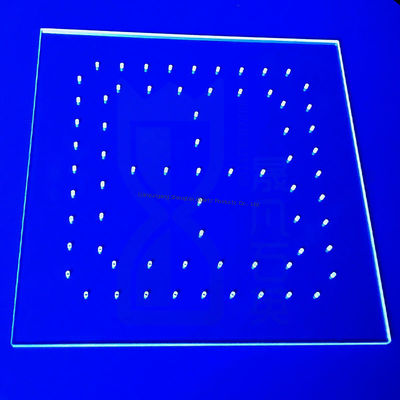 لوح زجاج كوارتز مقاوم لدرجات الحرارة العالية وشفافية عالية مع حجم قابل للتخصيص لتطبيقات أشباه الموصلات والبصريات