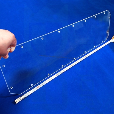 لوحة زجاج كوارتز مخصصة CNC لدرجات الحرارة العالية لآلة المعالجة