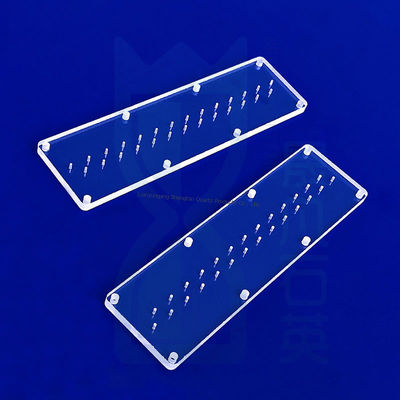 طبقة زجاجية من الكوارتز ذات الدقة العالية مع مقاومة الحرارة 1100 درجة مئوية