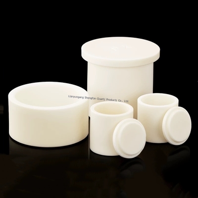 99% Alumina Ceramic Crucible With High Density And Max Working Temperature 1600C