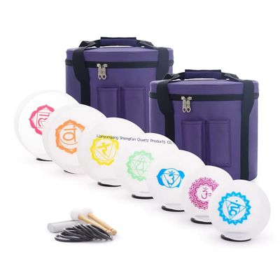 6-12 بوصة الصحة الكوارتز الغناء وعاء مجموعة مع المطرقات المجانية و O حلقات للشفاء الصوتي