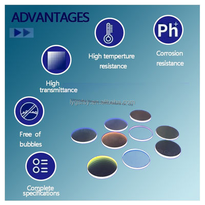 صفيحة زجاجية كوارزية عالية الشفافية 99.99٪ SIO2 لتطبيقات مصابيح الأشعة فوق البنفسجية