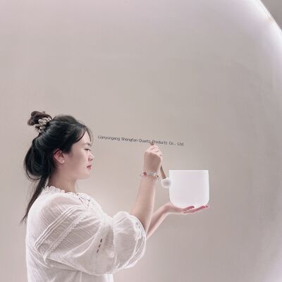 مجموعة أوعية غناء كريستالية قابلة للتخصيص مقاس 6-12 بوصة مع مطارق وحلقات مجانية لشفاء الشاكرات