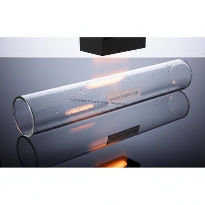 أنبوب زجاجي كوارتز كبير القطر مخصص مقاوم للحرارة بنقاوة عالية SiO2>99.99%