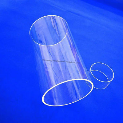 أنبوب زجاجي كوارتز ذو عزل كهربائي جيد ومقاوم للحرارة العالية مع نفاذية عالية للضوء لتطبيقات أشباه الموصلات
