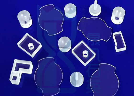 صفيحة الكوارتز الزجاجية عالية المقاومة مربع صفيحة الكوارتز كثافة 2.2g/cm3 SIO2 99.99%