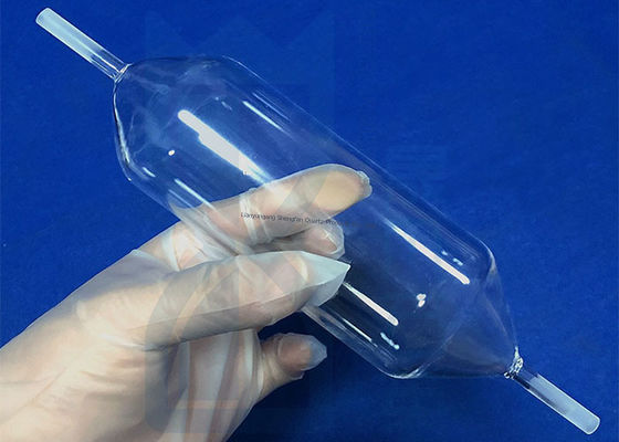 الأنبوب الزجاجي الكوارتزية الصافية المستقرة حراريًا بدون فقاعات هوائية وتوصيل الضوء العالي