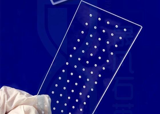 زجاج مورس 6.5 الشفاف المصهور بالسيليكا مع فتحة