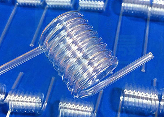 أنبوب زجاجي الكوارتز الواضح 300 مم OD للضوء UVC مع مقاومة درجات الحرارة العالية