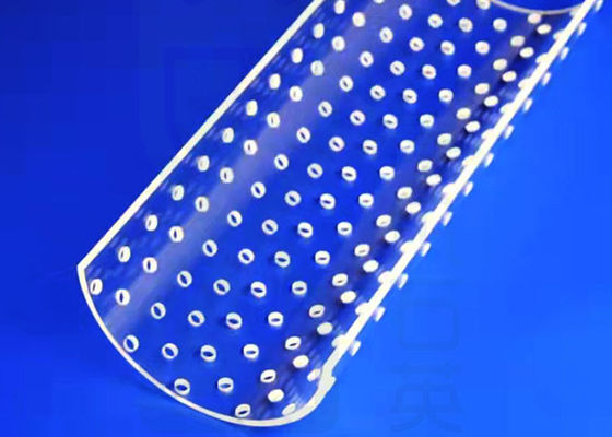 خرطوم عالي النقاء 6.5 أسطوانة زجاجية نصف أسطوانية حفر ليزر زجاجي شفاف كوارتز Od 3mm