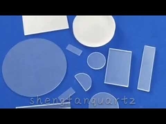 لوح زجاج كوارتز 0.3 مم زجاج كوارتز شفاف مع نقاوة عالية