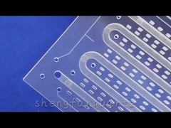 لوح زجاج كوارتز منصهر شفاف مصقول بالنار مخصص للحفر بالليزر