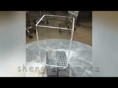 بوتقة زجاج الكوارتز السيليكا ذات درجة الحرارة العالية للتسخين أو الكيميائية