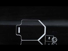 لوح زجاج كوارتز مصقول مستطيل مقاوم لدرجات الحرارة العالية