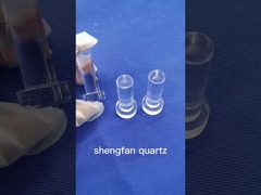 أنبوب اختبار الكوارتز النقي للمقاومة القلوية، فم مشترك أرضي واضح للمختبر