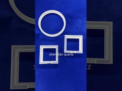 حفر ليزر أشباه الموصلات صفيحة زجاجية كوارتز شفافة بفتحة