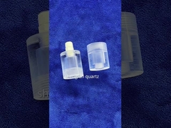 المسمار موضوع لف تنصهر أنبوب زجاج الكوارتز السيليكا الدائري