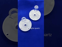 ضغط مخصص أنبوب كوارتز الساخن القوي الشفاف أنبوب كوارتز الفراغ المغلق